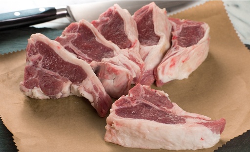 *NZ 18mm Single Lamb Loin Chops 1kg+/-